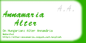 annamaria alter business card